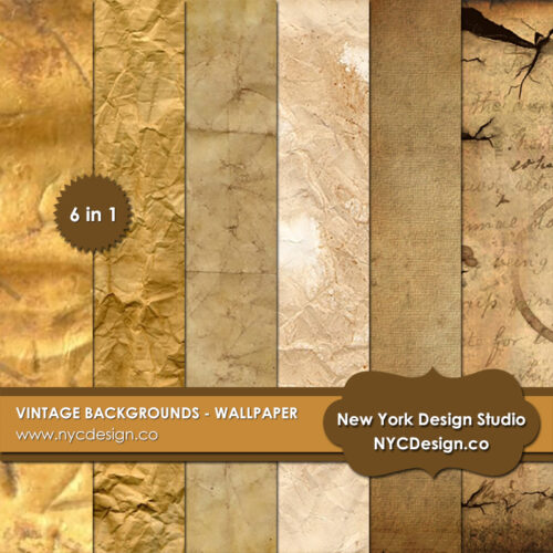 Vintage, Antique Paper Textures and Backgrounds