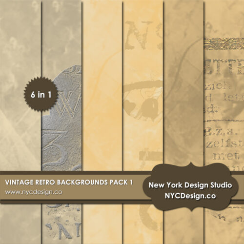 Vintage Retro Backgrounds, Wallpaper Pack