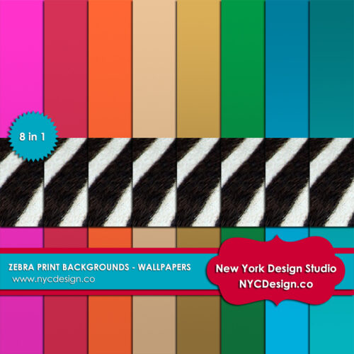 Zebra Print Wallpaper, Background Pack
