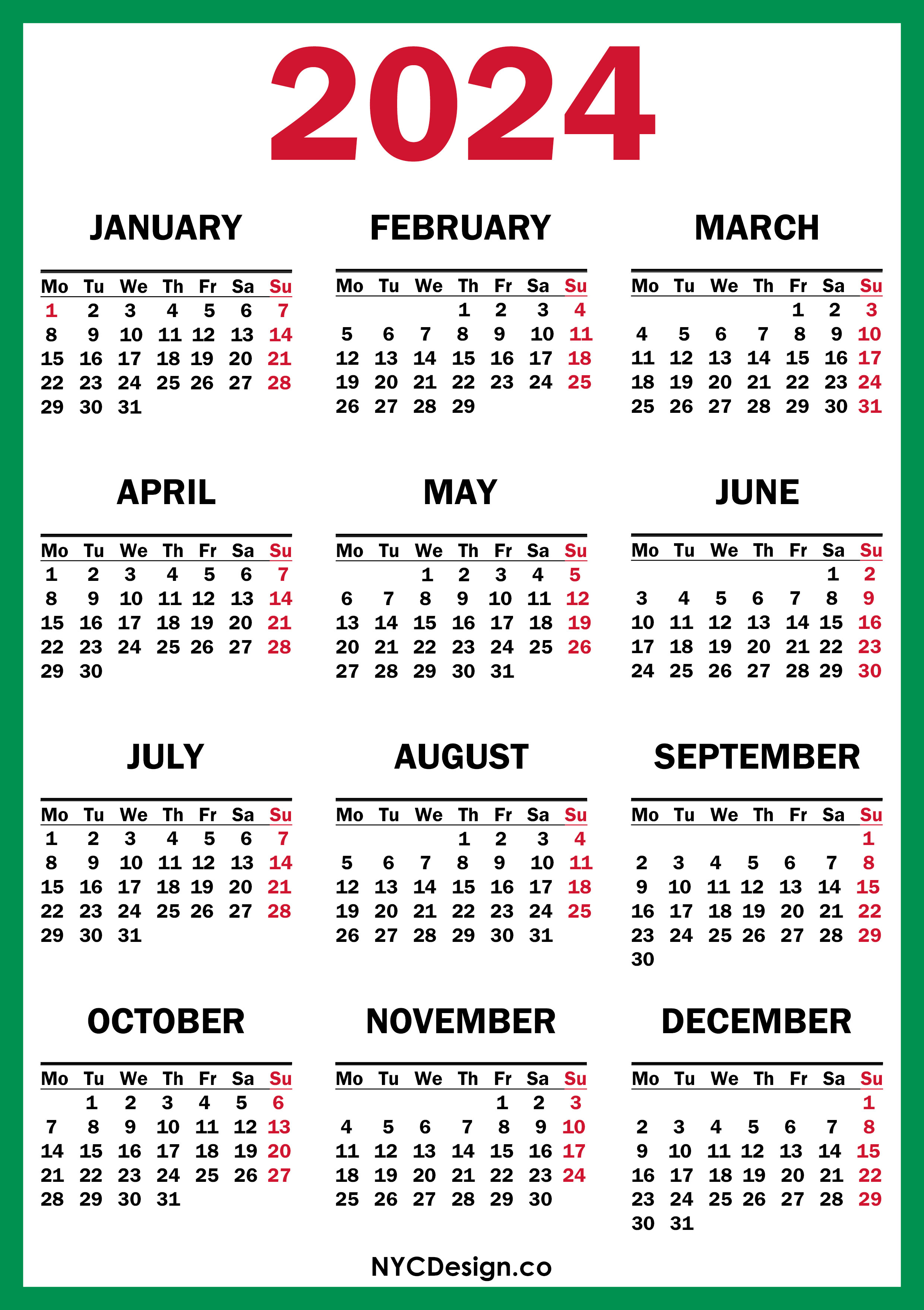 2024-calendar-printable-free-green-red-monday-start-nycdesign-us-printable-things