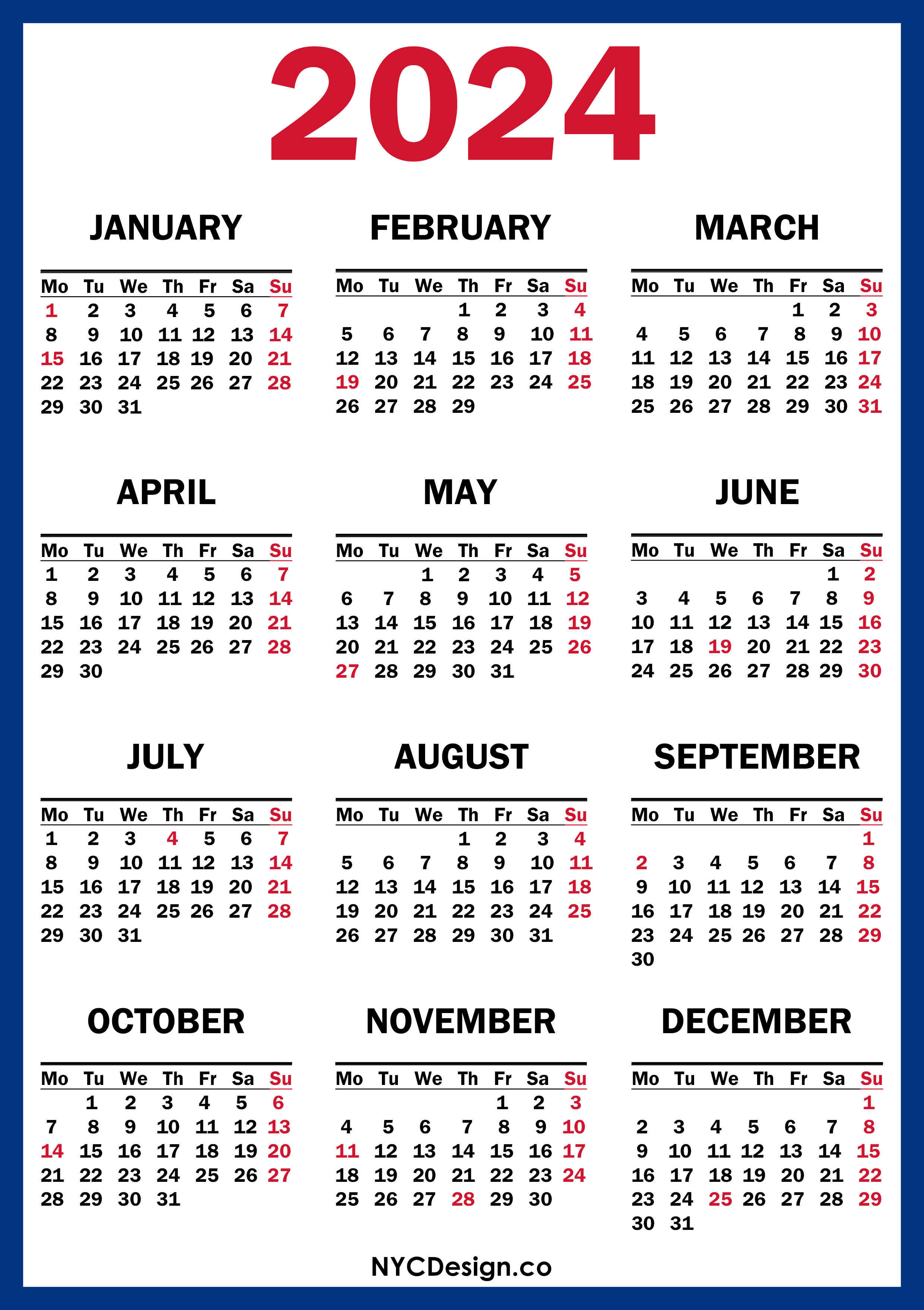 How To Create A Personalized 2024 Calendar With Holidays Adina Arabele