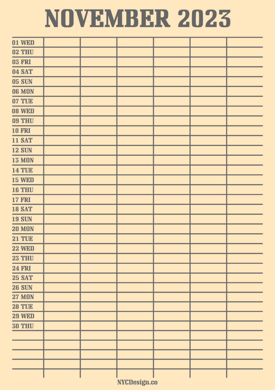 2023 Monthly Calendars, Planners, Printable Free, Beige โ nycdesign.us 2023 Monthly Calendars, Planners, Printable Free, Beige โ nycdesign.us