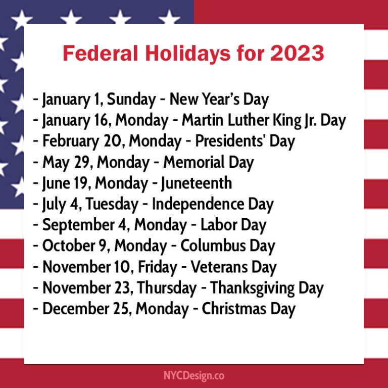 USA Federal Holidays 2023 001 768x768 